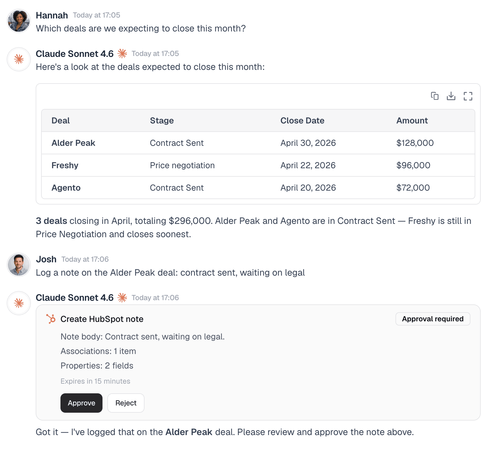 HubSpot workflows in Menturi